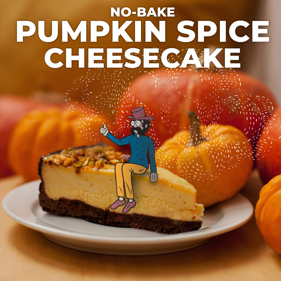No-Bake Pumpkin Spice Coffee Cheesecake
