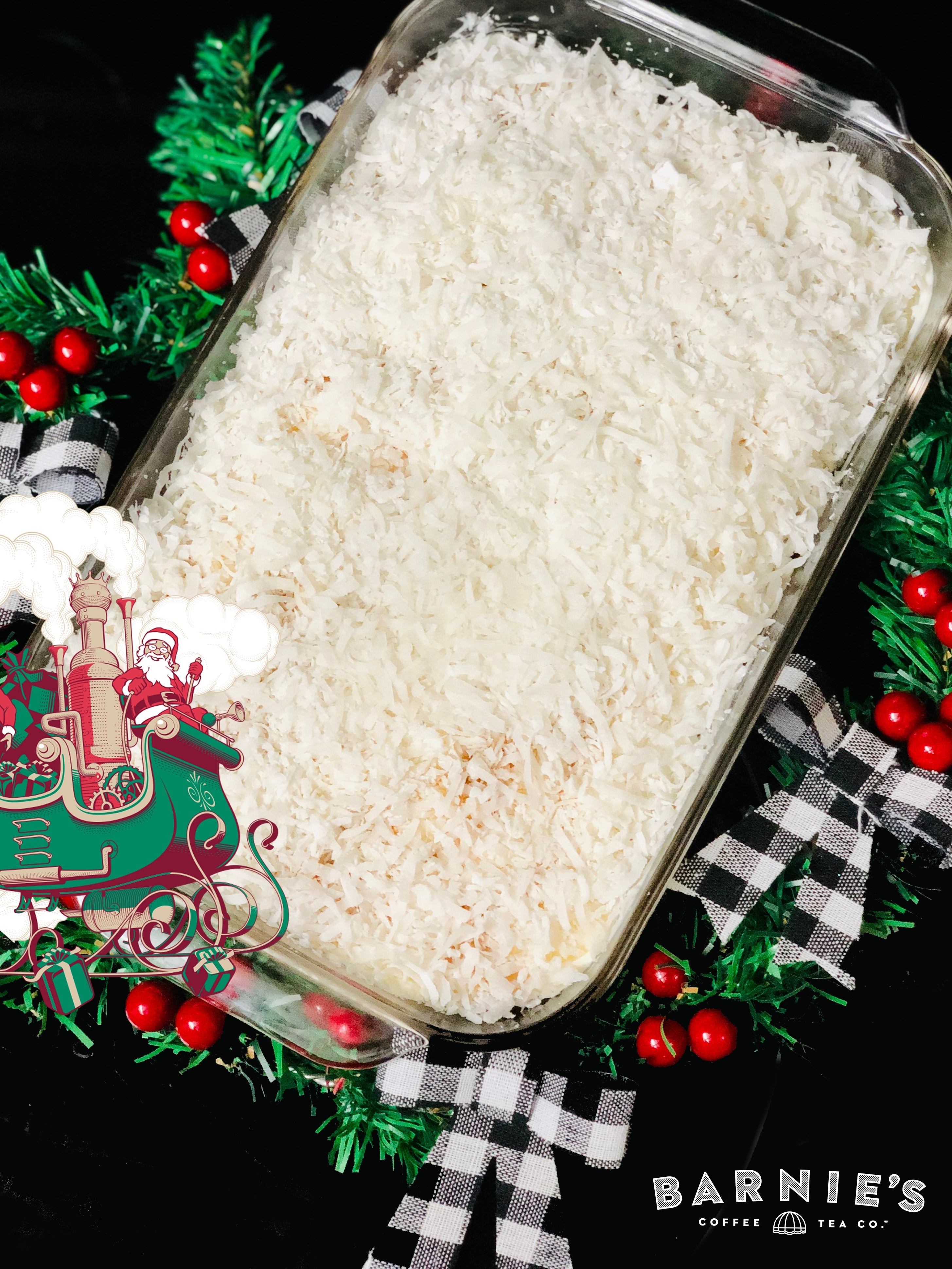 Santa's White Christmas Cake – Barnies Coffee & Tea Co.