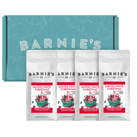 Santa's White Christmas Coffee 4 Pack Gift Set