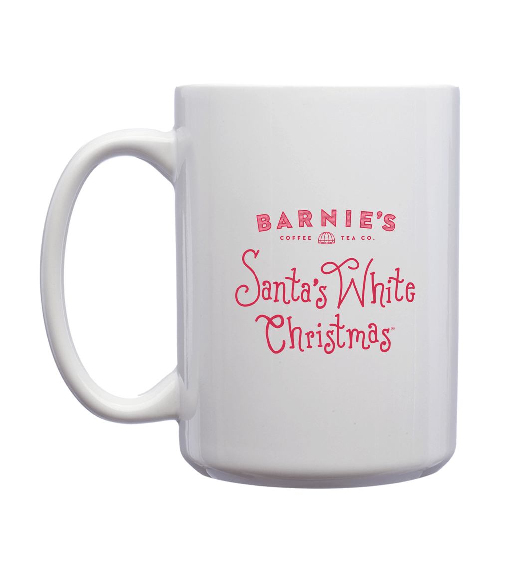 Santa s White Christmas Oversized Whimsy Mug